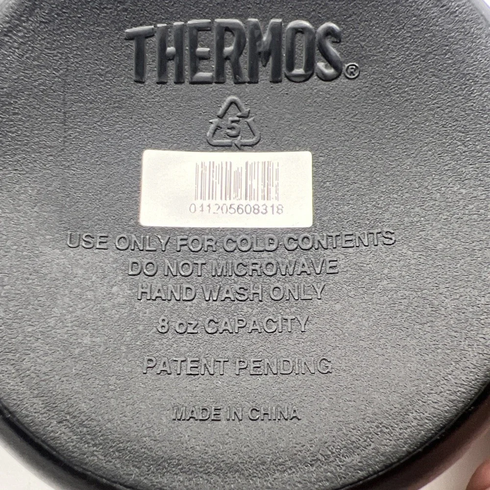 McDonald's Thermos Food Jars w/ Spoons 1 New 1 Used Black Insulated Swag